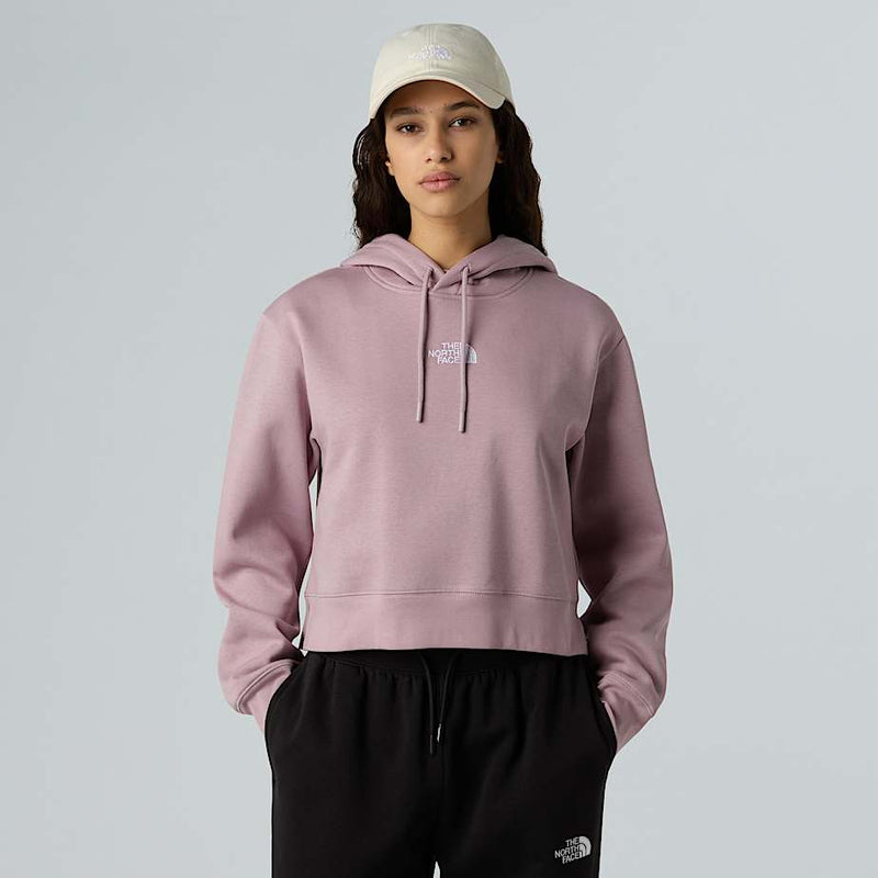 The North Face Essential Cropped Hoodie Ashen Purple female