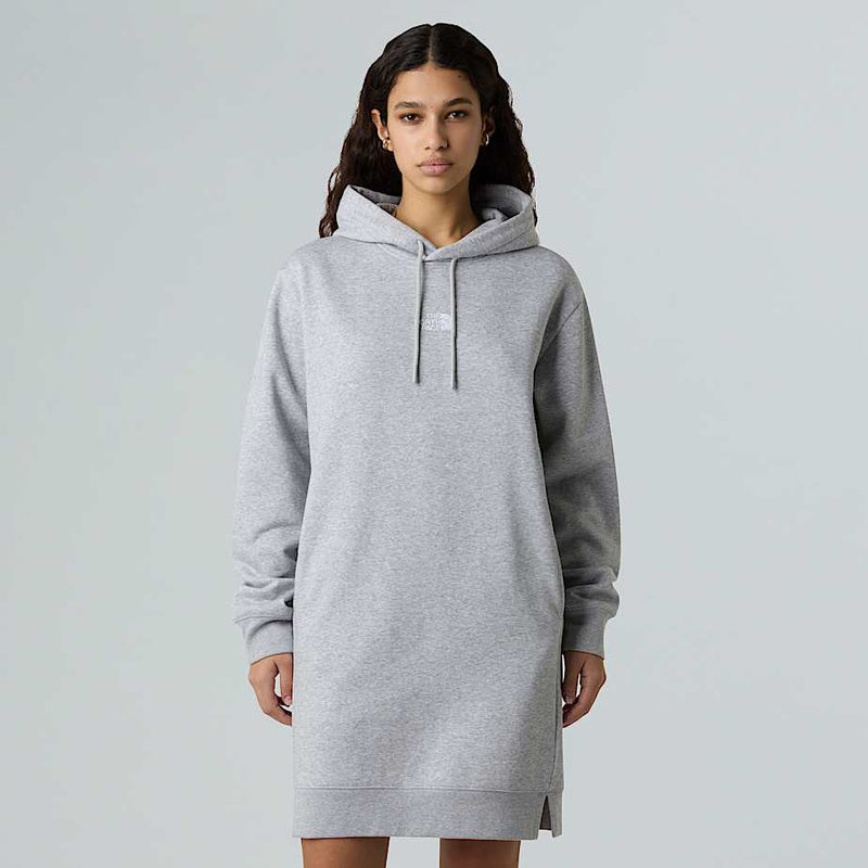 The North Face Essential Relaxed Hooded Dress Tnf Light Grey Heather female