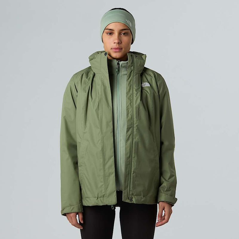 The North Face Evolve Ii Triclimate® 3-in-1 Jacket Bark Mist-slate Moss female