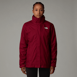 The North Face Women's Evolve Ii Triclimate® Jacket Beetroot-white Dune 