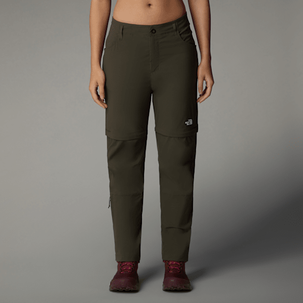 The North Face Women’s Exploration Convertible Regular Straight Trousers Khaki Stone