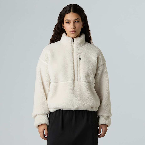 The North Face Extreme Pile Pullover Fleece White Dune female