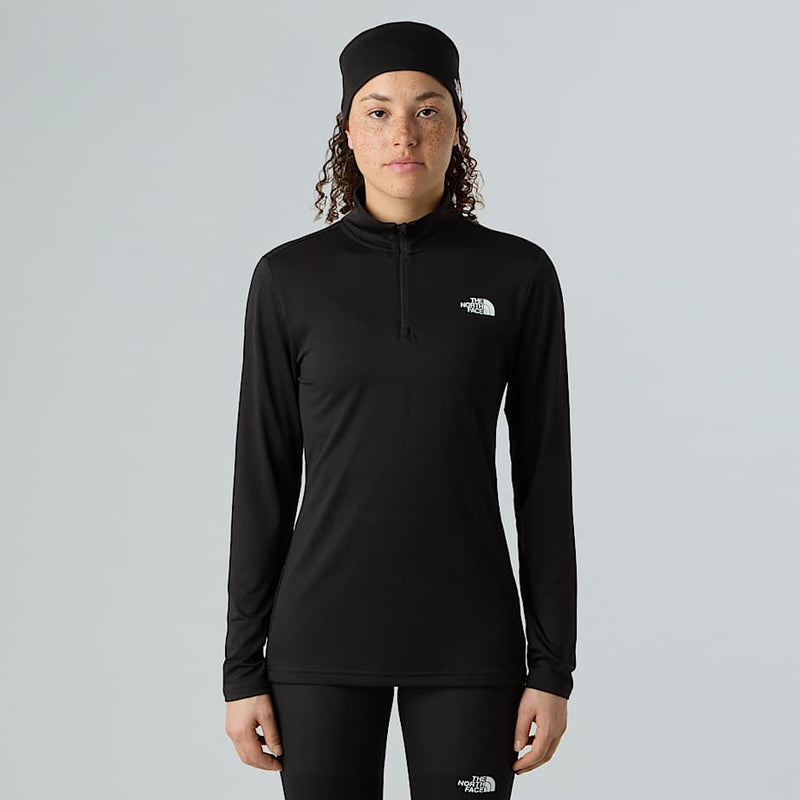 The North Face Flex Slim 1/4 Zip Long-sleeve Top Tnf Black female