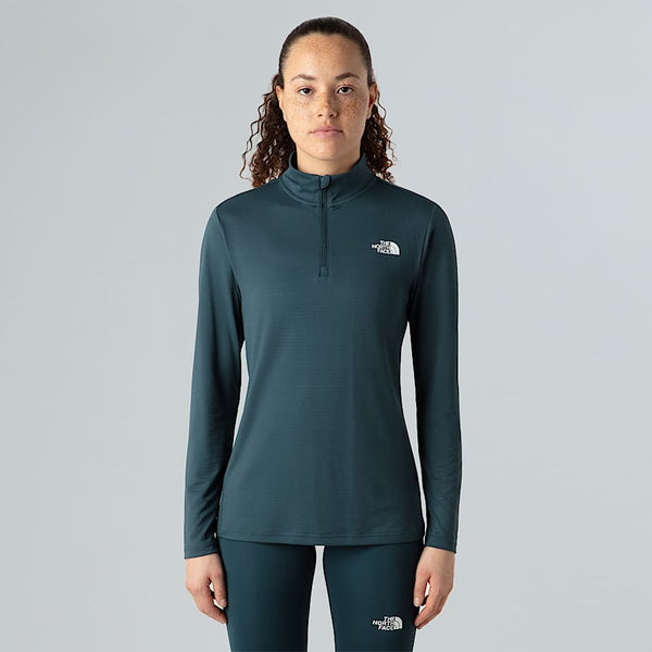 The North Face Flex Slim 1/4 Zip Long-sleeve Top Deep Cypress female