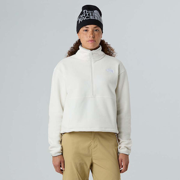 The North Face Glacier 1/2 Zip Short Fleece White Dune female