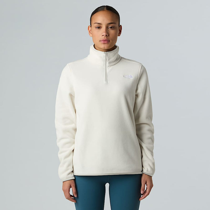 The North Face Glacier 1/4 Zip Fleece White Dune female