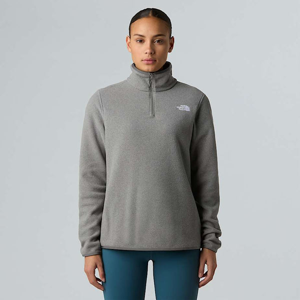 The North Face Glacier 1/4 Zip Fleece Tnf Mid Grey Heather female