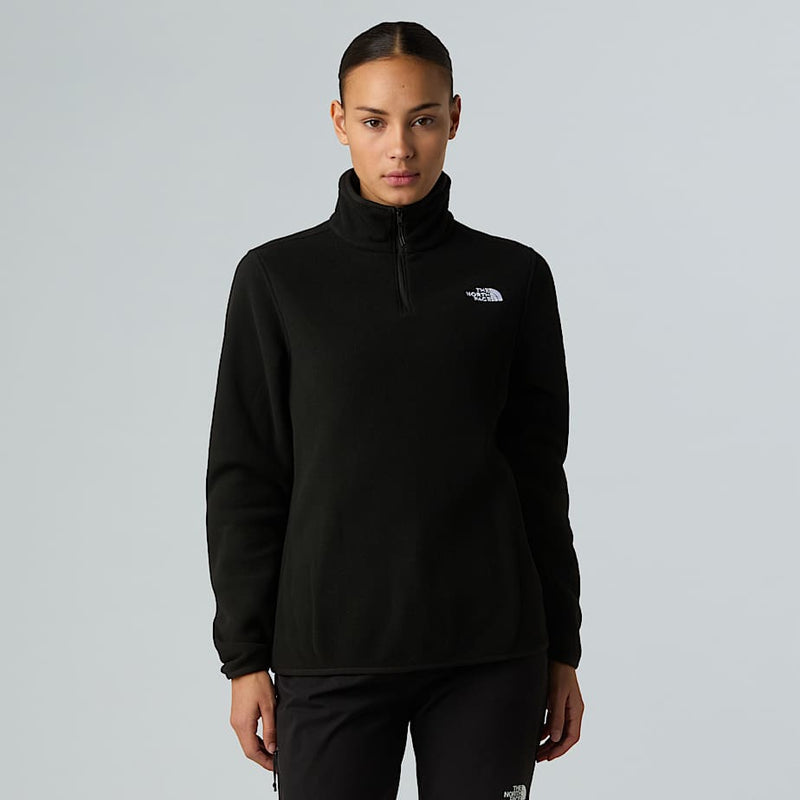 The North Face Glacier 1/4 Zip Fleece Tnf Black female