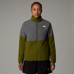 The North Face Women's Glacier Heavyweight Full-zip Fleece Forest Olive-smoked Pearl 