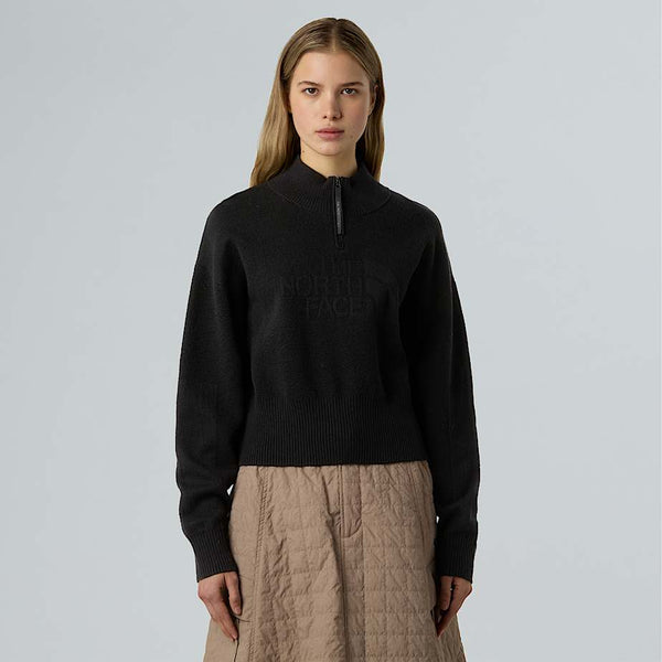 The North Face Half-zip Logo Sweatshirt Tnf Black female