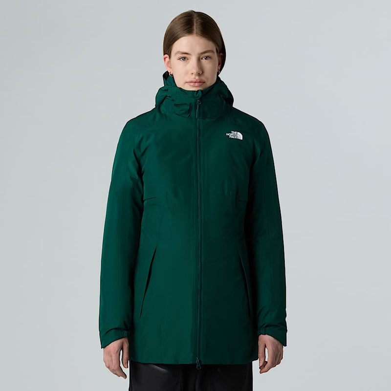 The North Face Hikesteller Insulated Parka Hunter Green female