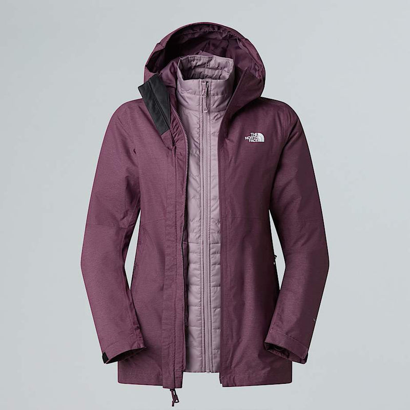 The North Face Hikesteller Triclimate 3-in-1 Jacket Midnight Mauve White Heather-purple Chalk female