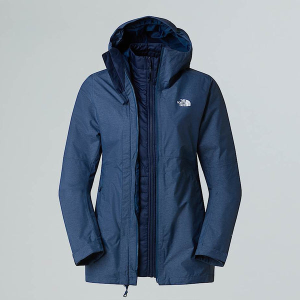 The North Face Hikesteller Triclimate 3-in-1 Jacket Shady Blue White Heather-summit Navy-npf female