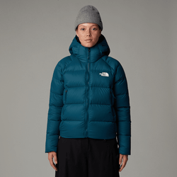 The North Face Women’s Hyalite Down Hooded Jacket Midnight Petrol | LYBSTORE