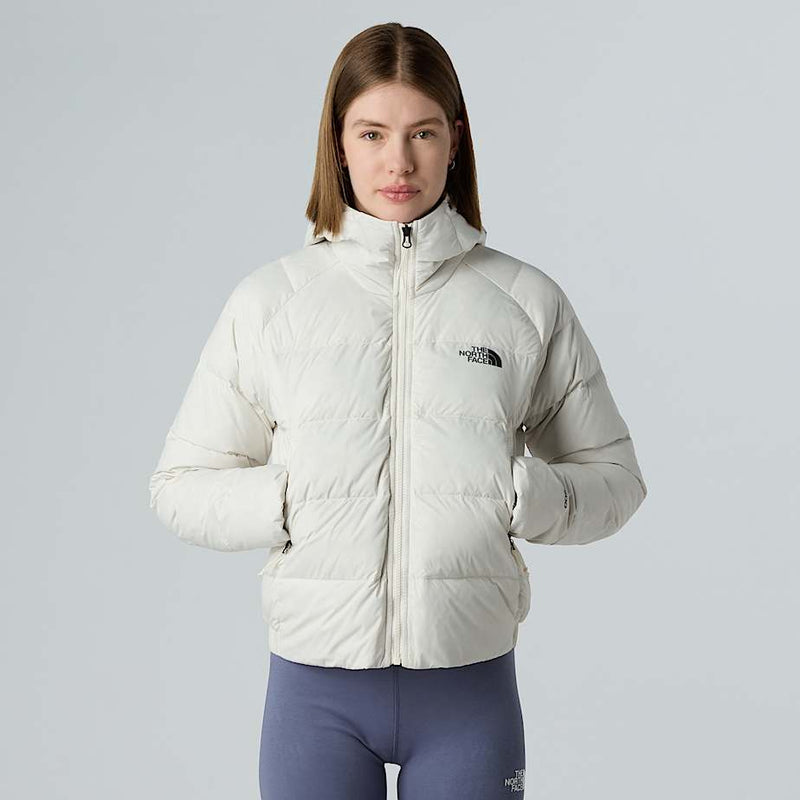 The North Face Hyalite Down Hooded Jacket White Dune female