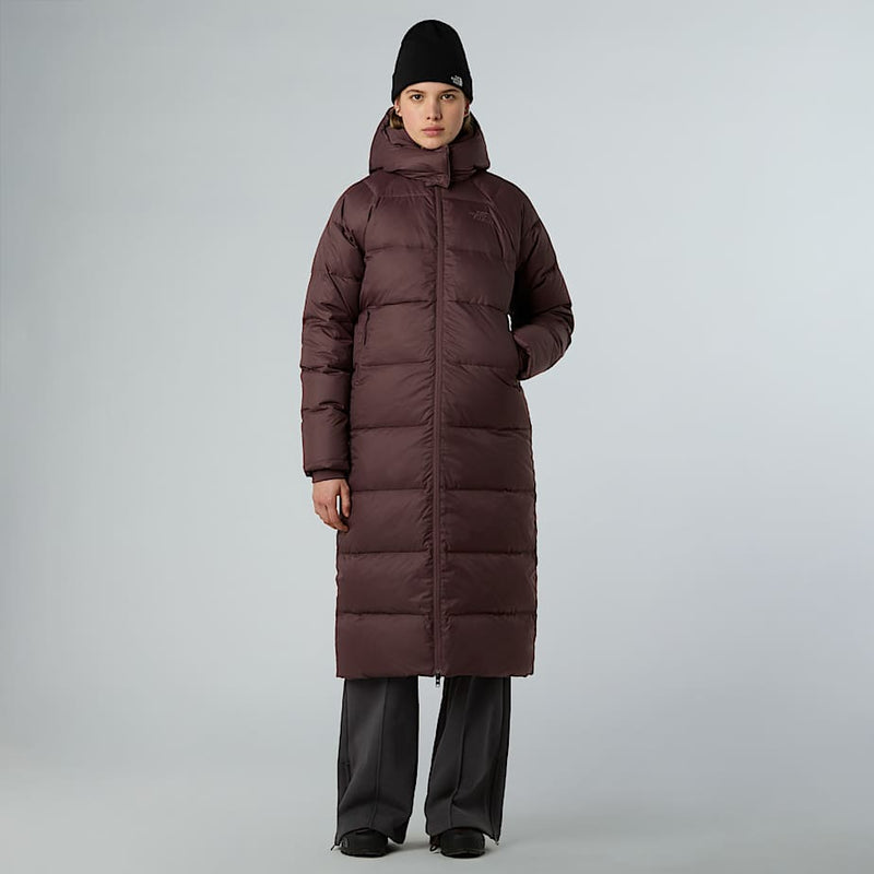 The North Face Hydrenalite City Long Down Hooded Parka Tawny Quartz female