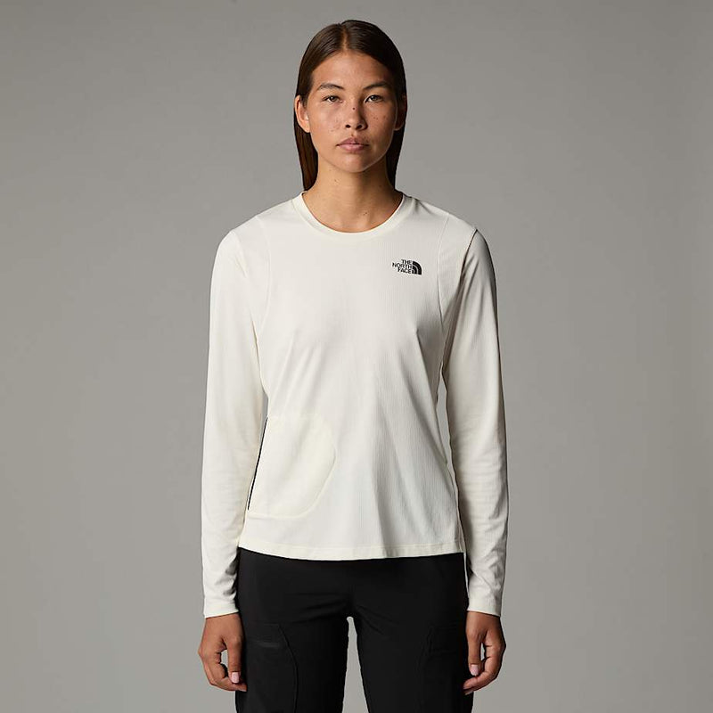 The North Face Lightrange™ Packable Long-sleeve T-shirt White Dune female