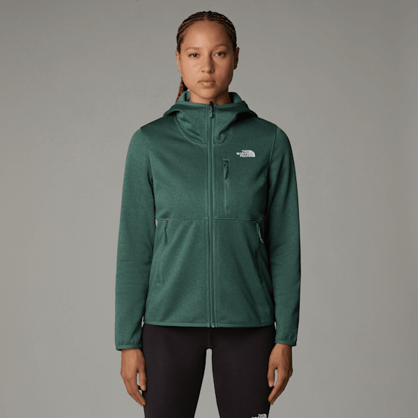 The North Face Women’s Lixus . Fleece Hoodie Dark Sage Dark Heather-asphalt Grey Dark Heather-tnf Black