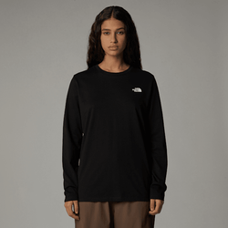 The North Face Women’s Long-sleeve Simple Dome T-shirt Tnf Black | LYBSTORE