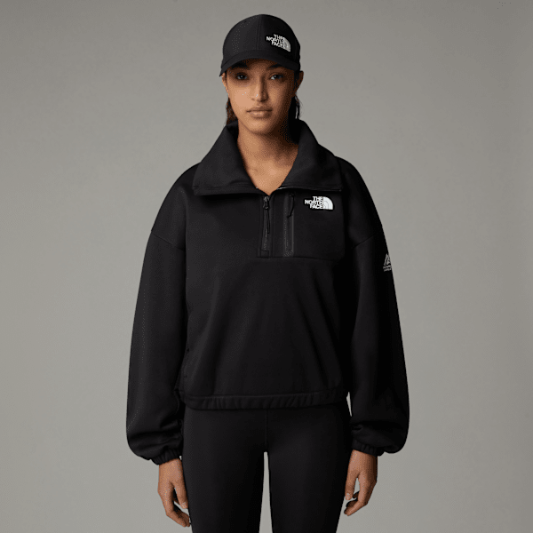 The North Face Women’s Mountain Athletics 1/4 Zip Funnel Neck Fleece Tnf Black