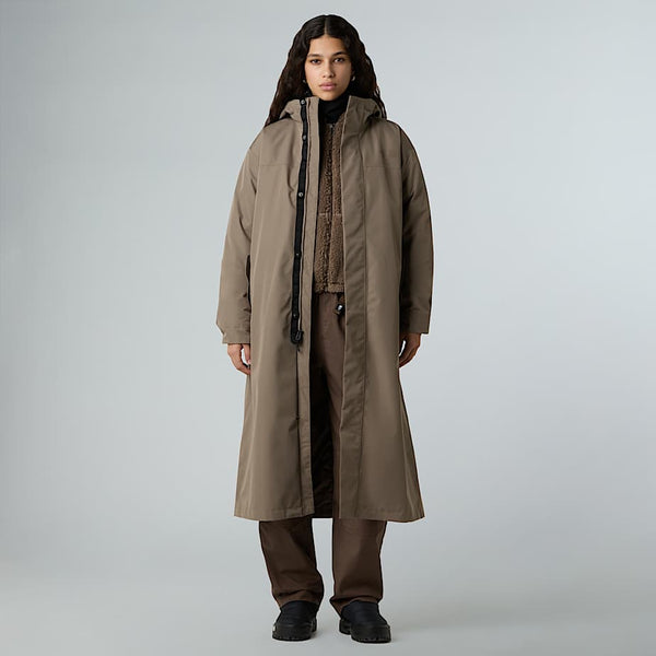 The North Face Nukabira Rain Shell Parka Mocha Brown female