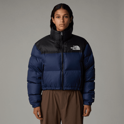 The North Face Women’s Nuptse Short Jacket Summit Navy-tnf Black | LYBSTORE