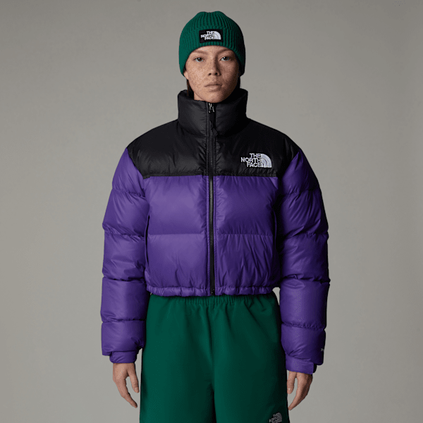 The North Face Women’s Nuptse Short Jacket Peak Purple-tnf Black