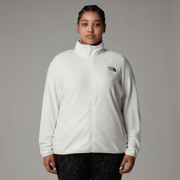 The North Face  Plus  100 Glacier Full-zip Fleece White Dune  3X