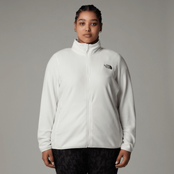 The North Face Women's Plus  Glacier Full-zip Fleece White Dune