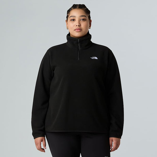 The North Face Plus Size Glacier 1/4 Zip Fleece Tnf Black Size 3X female