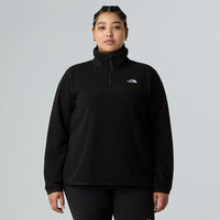 The North Face Plus Size Glacier 1/4 Zip Fleece Tnf Black 2X