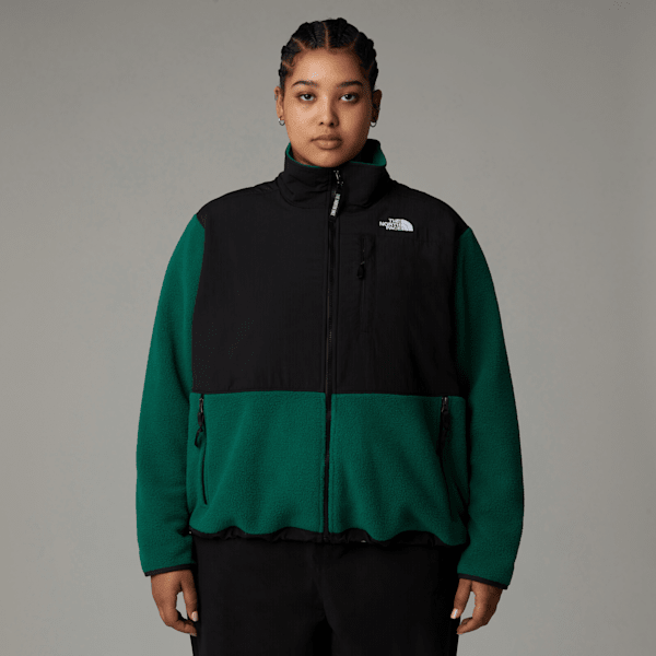 The North Face Women's Plus Size Retro Denali Jacket Evergreen/tnf Black 