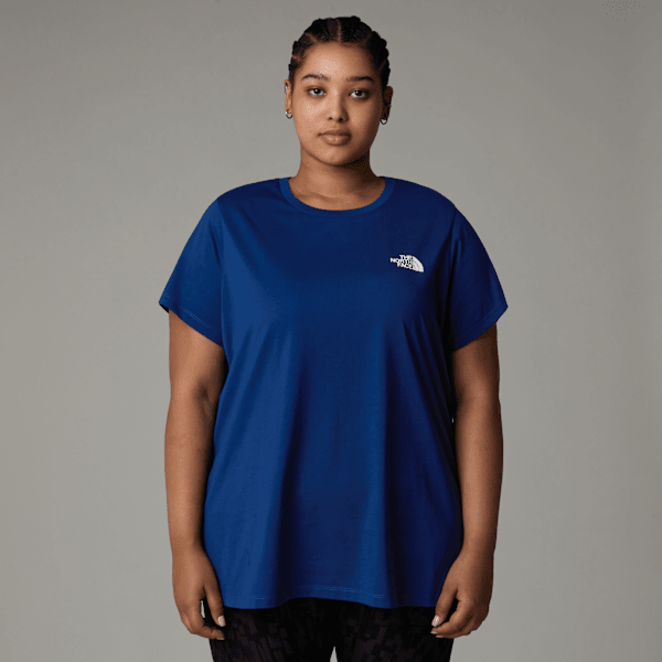 The North Face Women’s Plus  Simple Dome T-shirt Estate Blue  2X