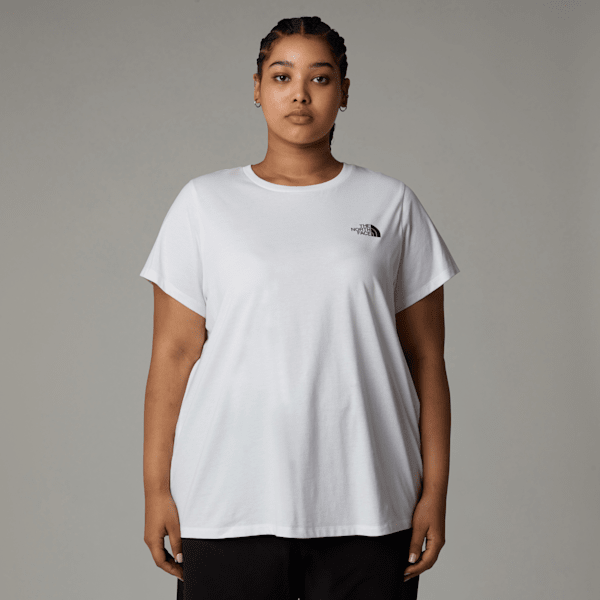 The North Face Women’s Plus  Simple Dome T-shirt Tnf White  3X