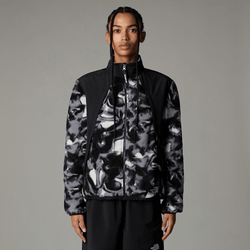 The North Face Women's Polar Sun Fleece Jacket Tnf Black Liquid Print-tnf Black