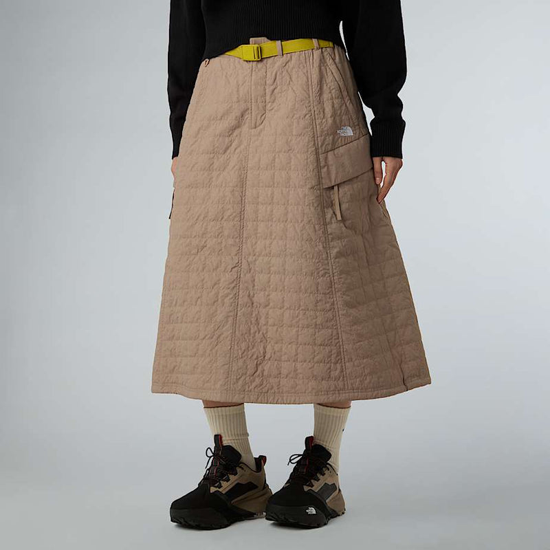 The North Face Quilted Volume Skirt Mushroom Grey Size female