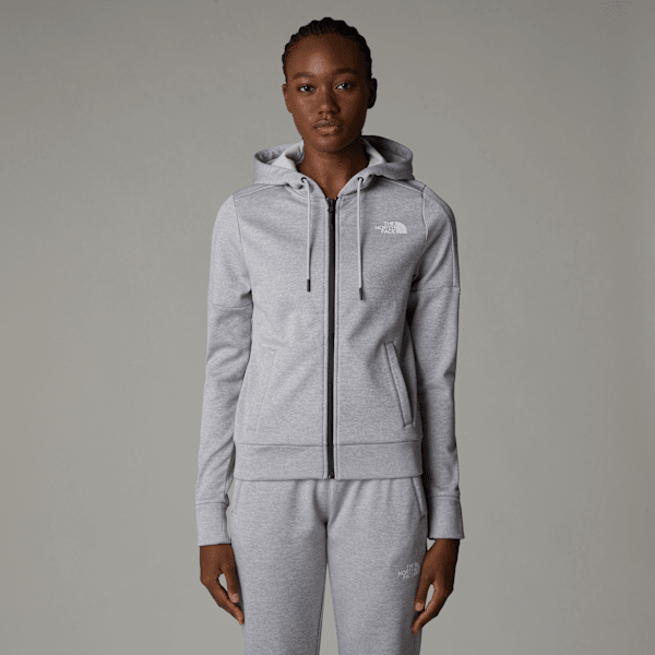 The North Face Women’s Reaxion Fleece Full-zip Hoodie Tnf Light Grey Heather