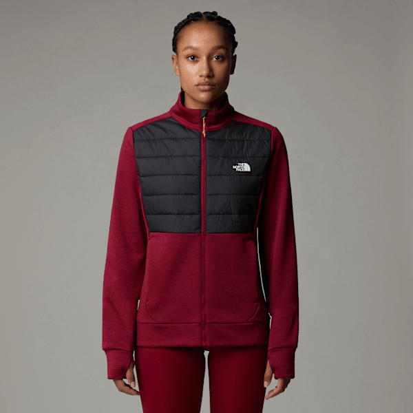 The North Face Women's Reaxion Hybrid Jacket Beetroot Dark Heather-asphalt Grey