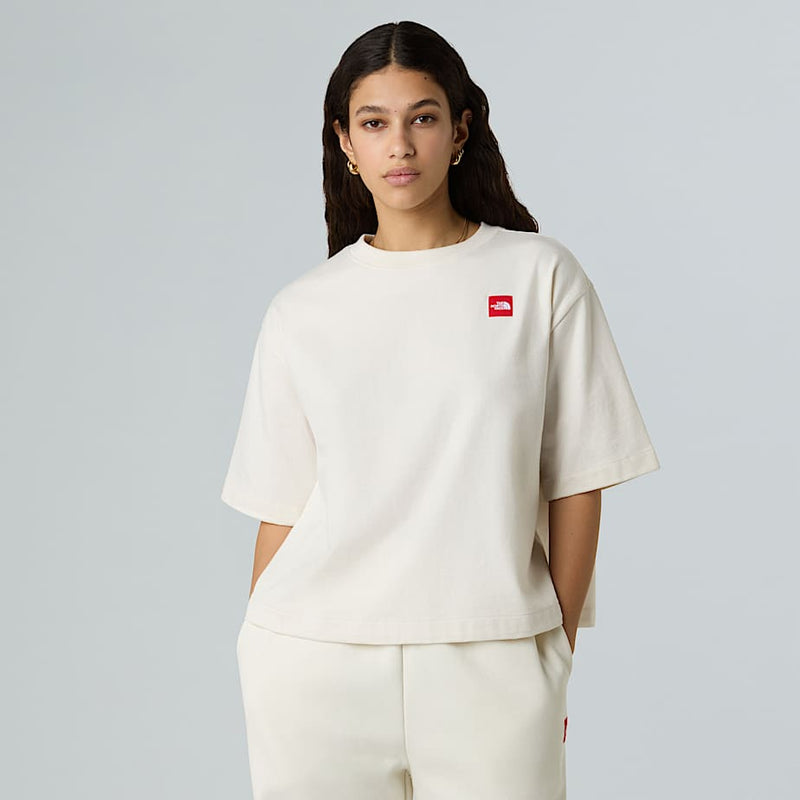 The North Face Red Box Boxy T-shirt White Dune female