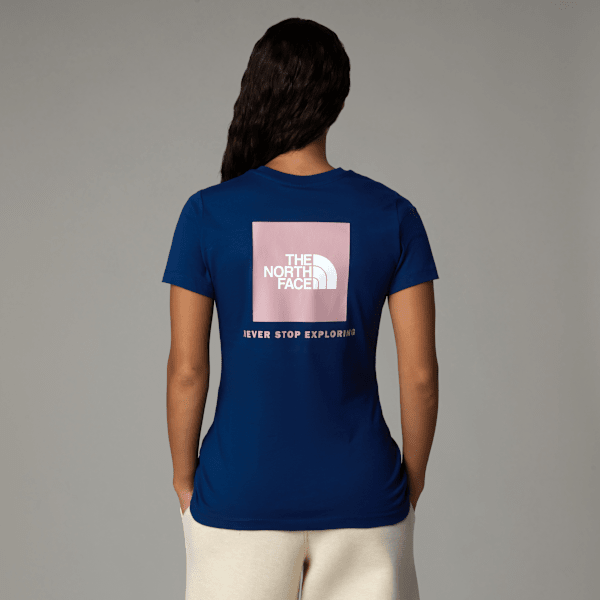 The North Face Women’s Redbox T-shirt Estate Blue-metal Pink