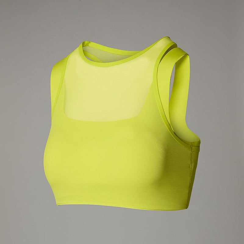 The North Face Refina Double-layer Bra Sulphur Spring Green female