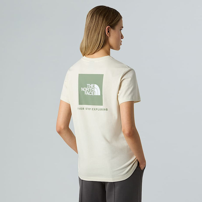 The North Face ’s Relaxed Nse Box T shirt White Dune slate Moss