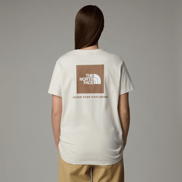 The North Face Women’s Relaxed Redbox T-shirt White Dune-latte