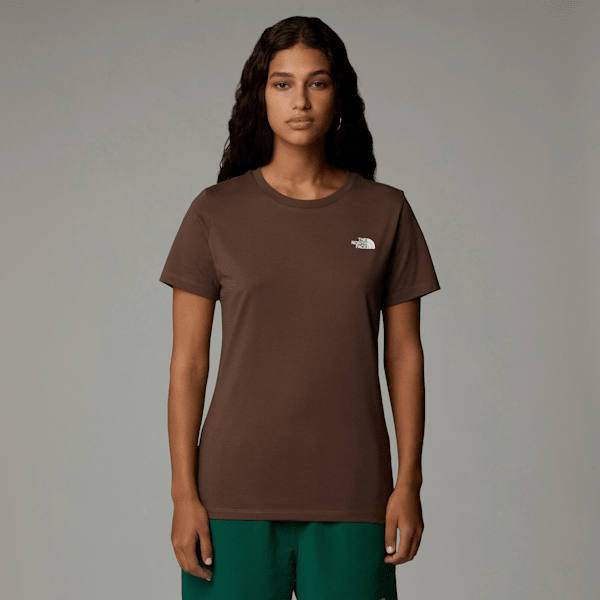 The North Face Women’s Simple Dome T-shirt Smokey Brown | LYBSTORE