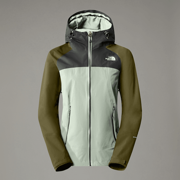 The North Face Women’s Stratos Hooded Jacket Misty Sage-asphalt Grey-forest Olive-npf