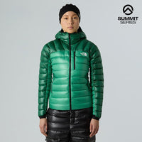 The North Face Summit Breithorn Hooded Down Jacket Nebula Green evergreen