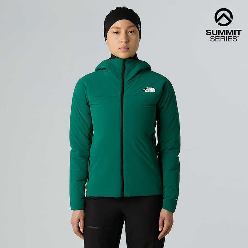 The North Face Summit Casaval Hybrid Hooded Midlayer Hoodie Evergreen female