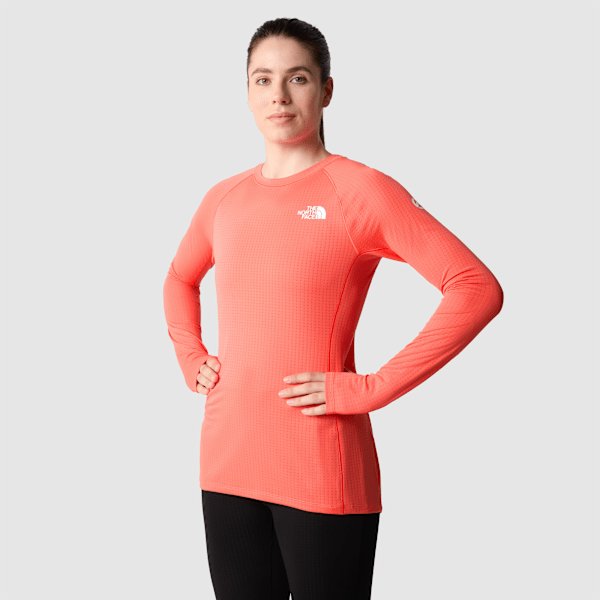 The North Face Women’s Summit Pro 120 Long-sleeve Top Radiant Orange 