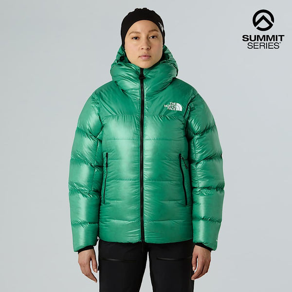 The North Face Summit Pumori Down Parka Nebula Green female