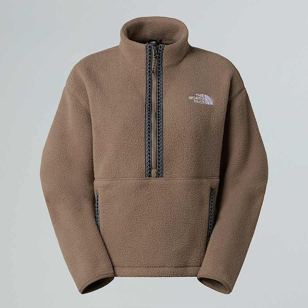 The North Face Tnf Fleeski 1/4 Zip Pullover Fleece Mocha Brown female